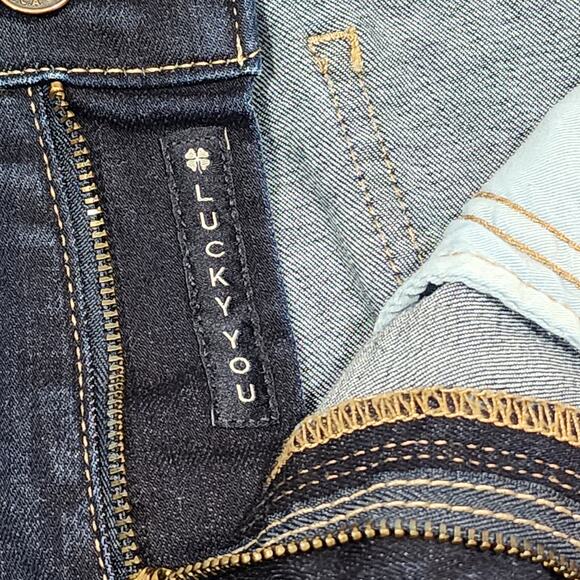 Lucky Brand Jeans Mid Rise Straight Sweet Size 10/30 Dark Wash - Picture 10 of 13